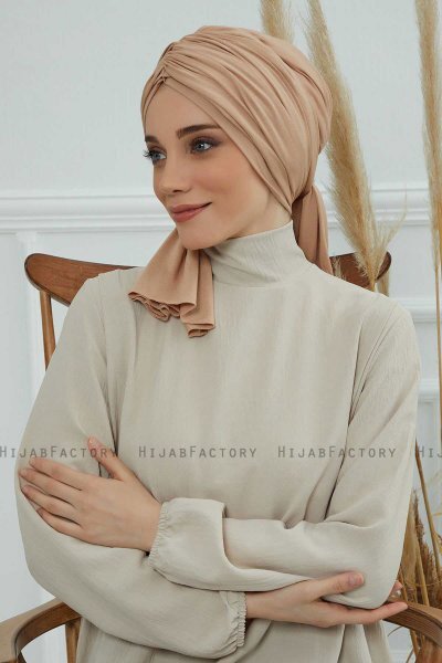 Amy - Sand Bomull Turban
