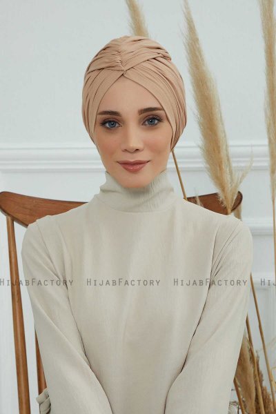 Amy - Sand Bomull Turban