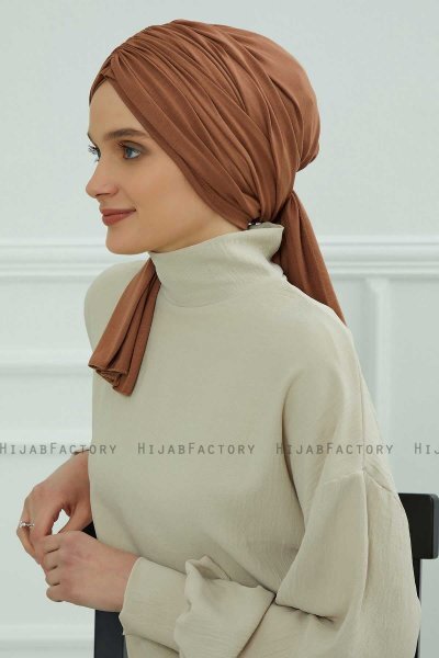 Amy - Caramel Bomull Turban