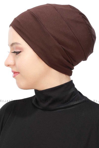Stella - Brun Bomull Turban
