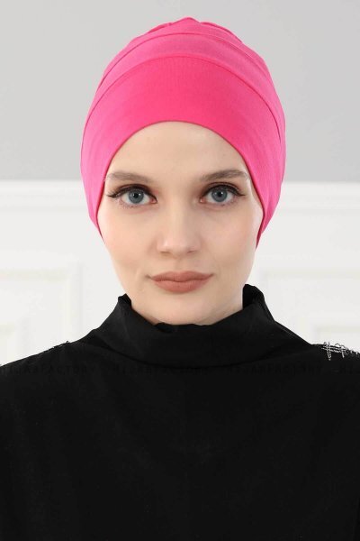 Stella - Fuchsia Bomull Turban