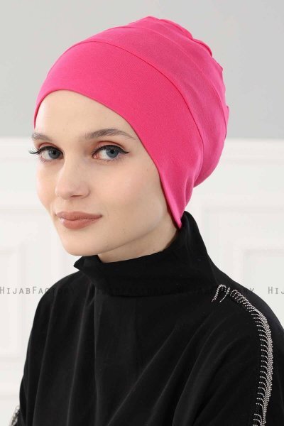 Stella - Fuchsia Bomull Turban