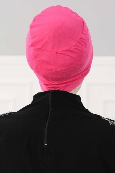 Stella - Fuchsia Bomull Turban