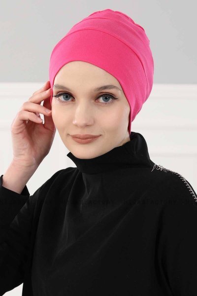 Stella - Fuchsia Bomull Turban