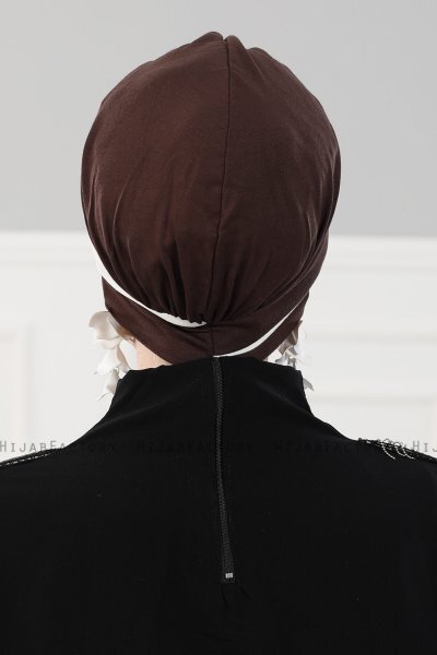 Elsa - Brun & Creme Bomull Turban