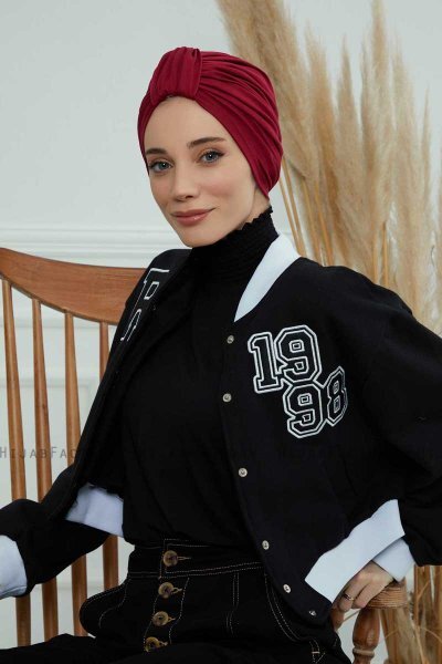 Laura - Bordeaux Bomull Turban