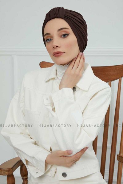Laura - Brun Bomull Turban