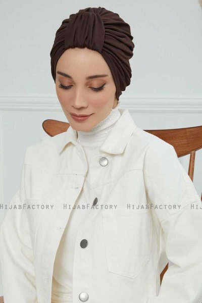 Laura - Brun Bomull Turban