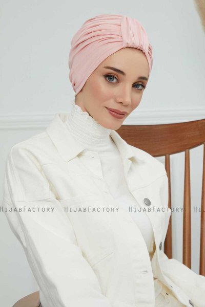Laura - Gammelrosa Bomull Turban