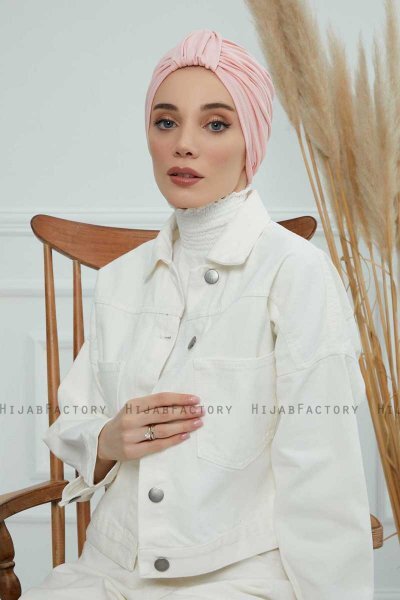 Laura - Gammelrosa Bomull Turban