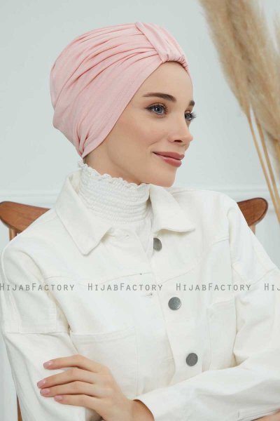 Laura - Gammelrosa Bomull Turban