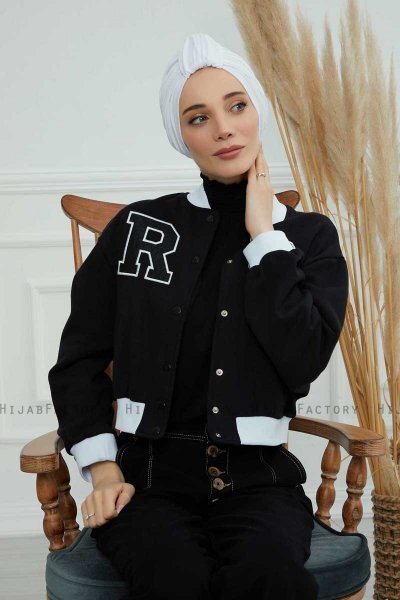 Laura - Vit Bomull Turban