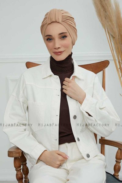 Laura - Sand Bomull Turban