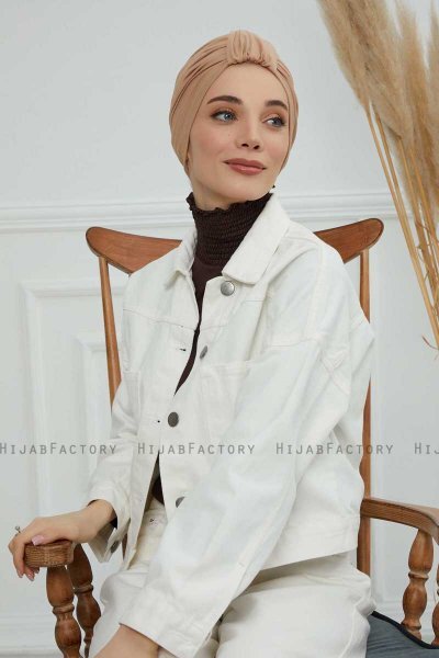 Laura - Sand Bomull Turban