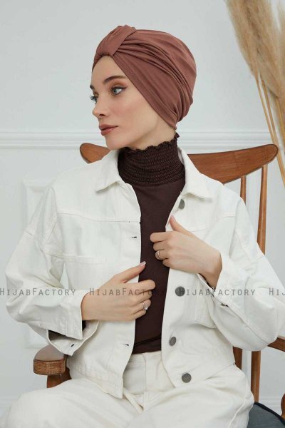 Laura - Caramel Bomull Turban