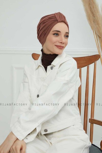 Laura - Caramel Bomull Turban