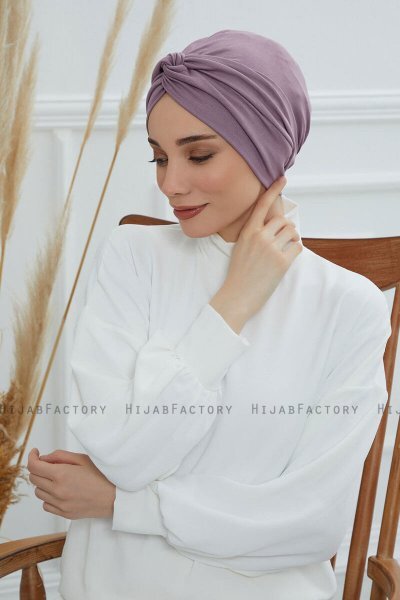 Astrid - Lilac Bomull Turban