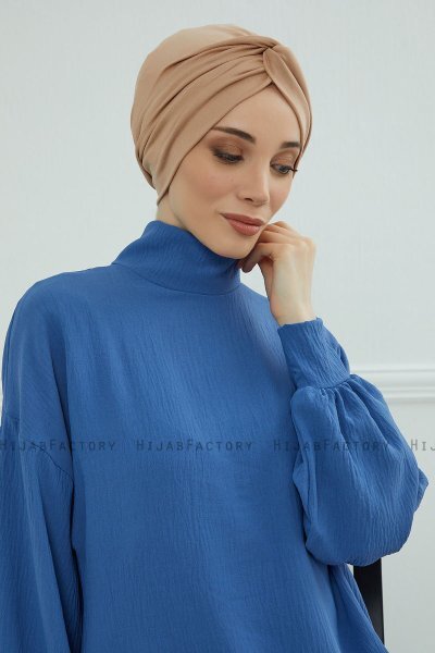 Astrid - Sand Bomull Turban