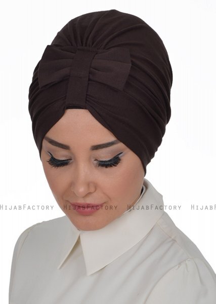 Agnes - Brun Bomull Turban - Ayse Turban