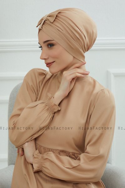 Agnes - Sand Bomull Turban