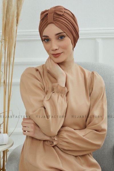 Agnes - Caramel Bomull Turban