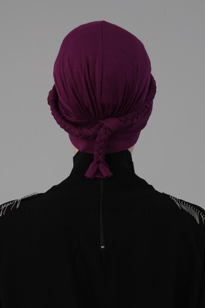 Olivia - Lila Bomull Turban - Ayse Turban