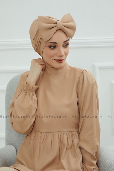 Julia - Sand Bomull Turban