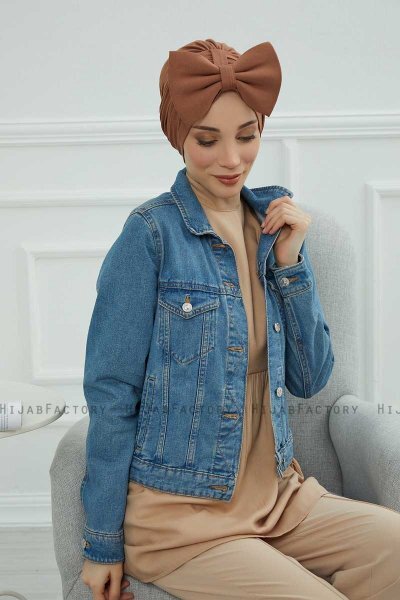 Julia - Caramel Bomull Turban