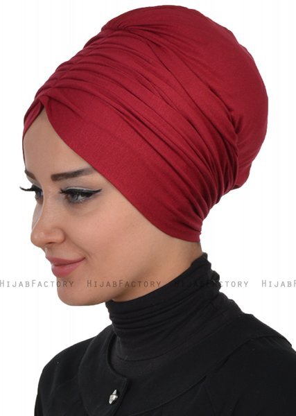 Wilma - Bordeaux Bomull Turban - Ayse Turban
