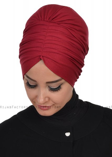 Wilma - Bordeaux Bomull Turban - Ayse Turban