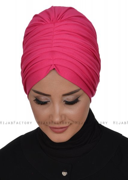Wilma - Fuchsia Bomull Turban - Ayse Turban