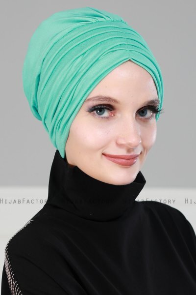 Wilma - Turkos Bomull Turban - Ayse Turban