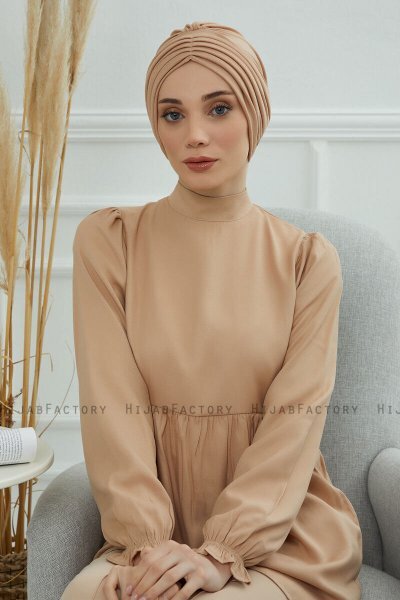 Wilma - Sand Bomull Turban