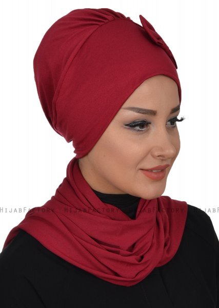 Bianca - Bordeaux Bomull Turban