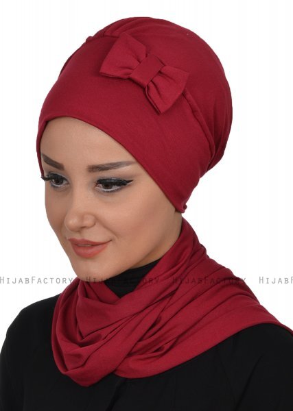 Bianca - Bordeaux Bomull Turban