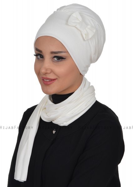 Bianca - Creme Bomull Turban