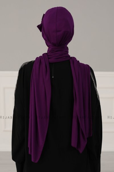 Bianca - Lila Bomull Turban