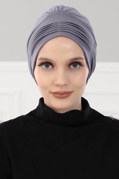 Linda - Grå Bomull Turban - Ayse Turban