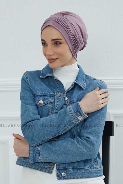 Linda - Lilac Bomull Turban