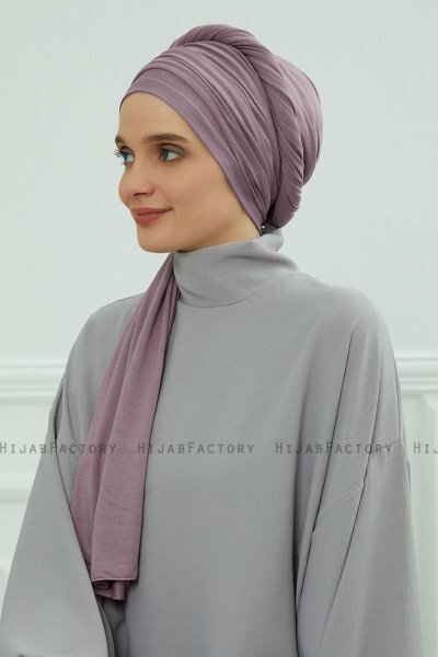Rebecca - Lilac Bomull Turban