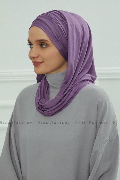 Rebecca - Violet Bomull Turban