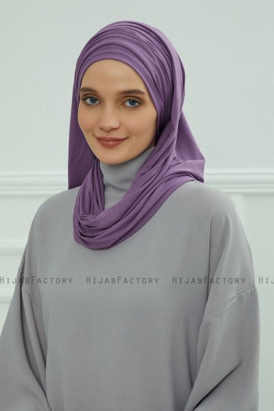 Rebecca - Violet Bomull Turban