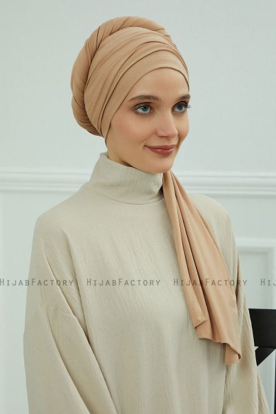Rebecca - Sand Bomull Turban