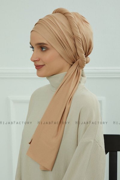 Rebecca - Sand Bomull Turban