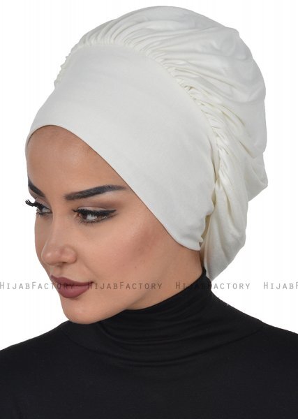 Isabella - Creme Bomull Turban - Ayse Turban