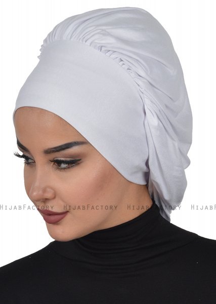 Isabella - Vit Bomull Turban - Ayse Turban