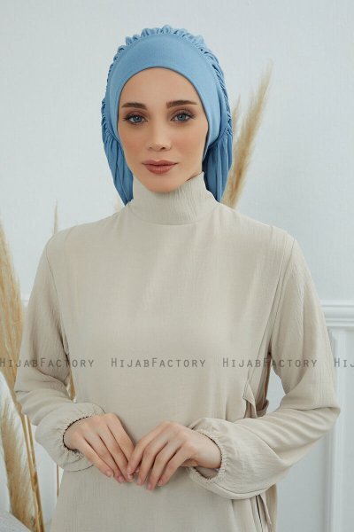 Isabella - Sky Blue Bomull Turban