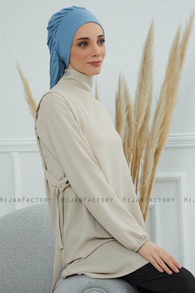 Isabella - Sky Blue Bomull Turban