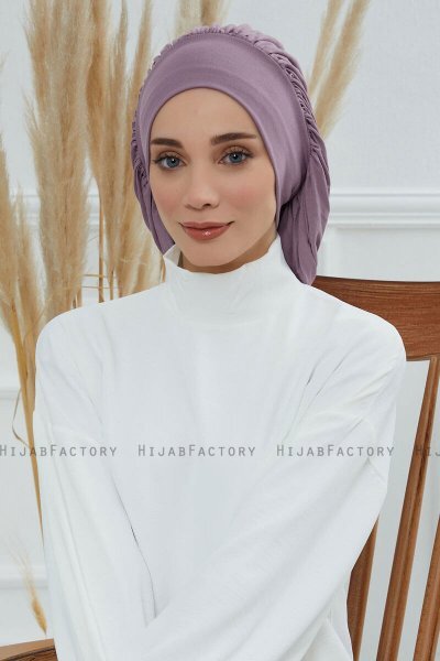 Isabella - Lilac Bomull Turban