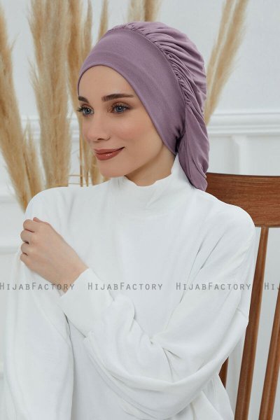 Isabella - Lilac Bomull Turban